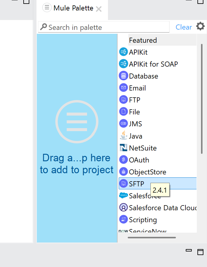 Screenshot of Anypoint Studio showing the edix12856read project structure